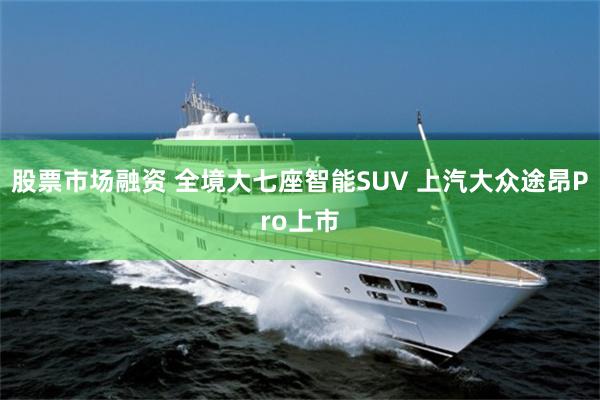 股票市场融资 全境大七座智能SUV 上汽大众途昂Pro上市