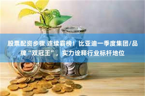 股票配资步骤 连续霸榜！比亚迪一季度集团/品牌“双冠王”，实力诠释行业标杆地位
