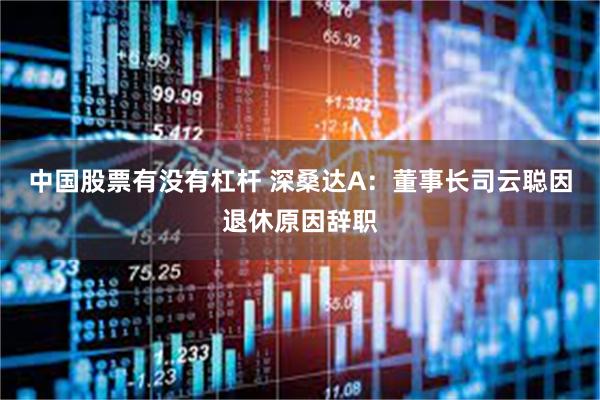 中国股票有没有杠杆 深桑达A：董事长司云聪因退休原因辞职