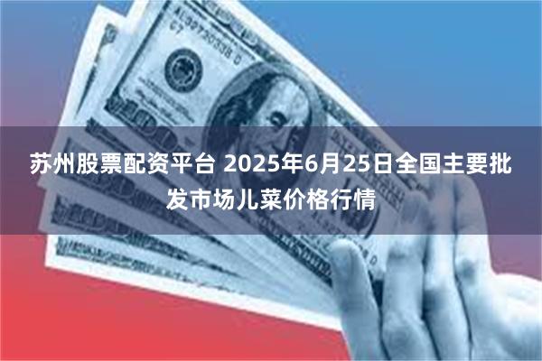 苏州股票配资平台 2025年6月25日全国主要批发市场儿菜价格行情