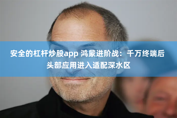 安全的杠杆炒股app 鸿蒙进阶战：千万终端后 头部应用进入适配深水区