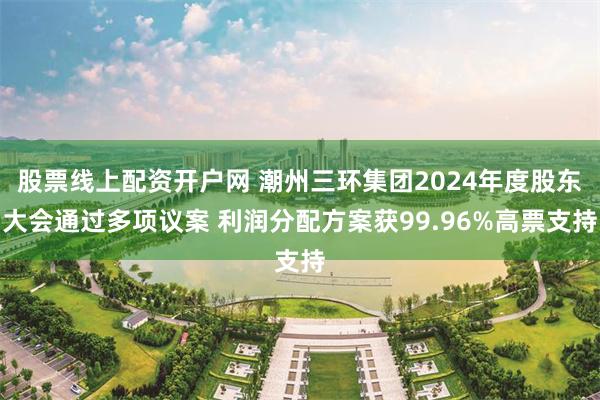 股票线上配资开户网 潮州三环集团2024年度股东大会通过多项议案 利润分配方案获99.96%高票支持
