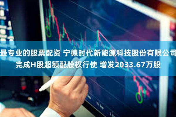 最专业的股票配资 宁德时代新能源科技股份有限公司完成H股超额配股权行使 增发2033.67万股