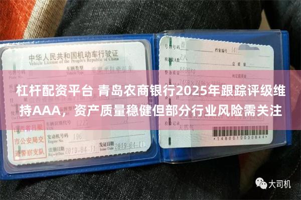 杠杆配资平台 青岛农商银行2025年跟踪评级维持AAA，资产质量稳健但部分行业风险需关注