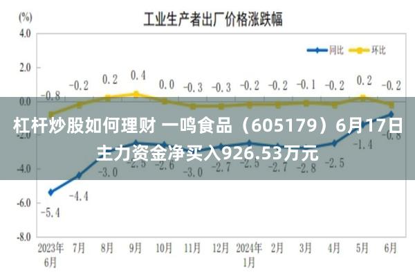 杠杆炒股如何理财 一鸣食品（605179）6月17日主力资金净买入926.53万元