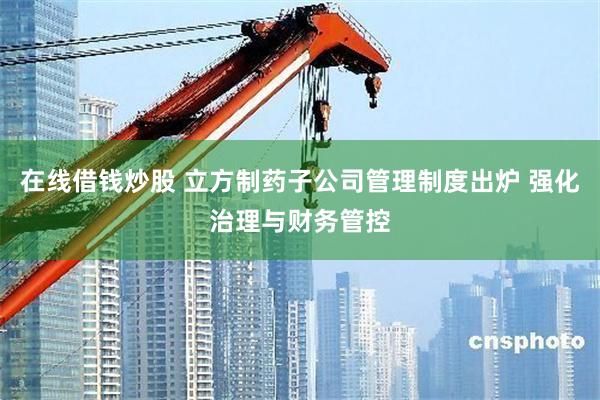 在线借钱炒股 立方制药子公司管理制度出炉 强化治理与财务管控