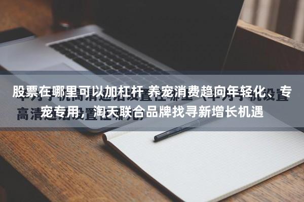 股票在哪里可以加杠杆 养宠消费趋向年轻化、专宠专用，淘天联合品牌找寻新增长机遇