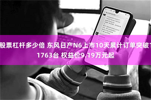 股票杠杆多少倍 东风日产N6上市10天累计订单突破11763台 权益价9.19万元起