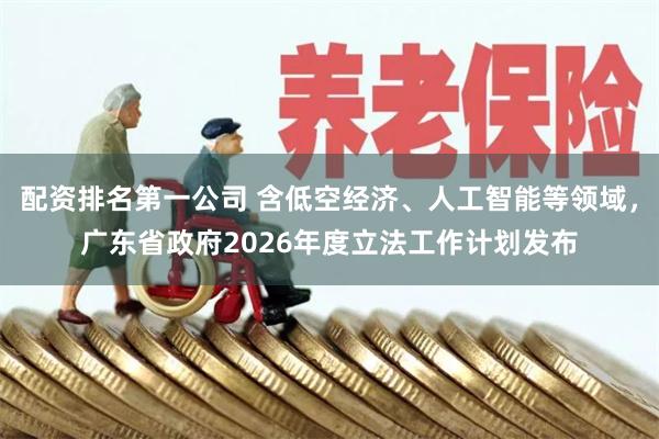 配资排名第一公司 含低空经济、人工智能等领域，广东省政府2026年度立法工作计划发布