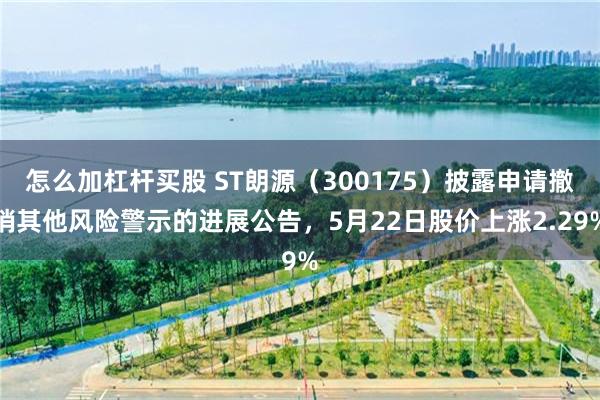 怎么加杠杆买股 ST朗源(300175)披露申请撤销其他风险警示的进展公告,5月22日股价上涨2.29%