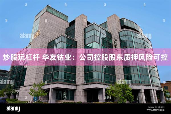 炒股玩杠杆 华友钴业：公司控股股东质押风险可控