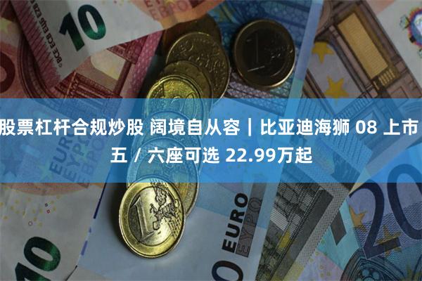 股票杠杆合规炒股 阔境自从容|比亚迪海狮 08 上市 五 / 六座可选 22.99万起
