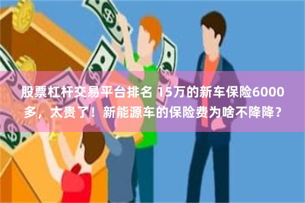 股票杠杆交易平台排名 15万的新车保险6000多，太贵了！新能源车的保险费为啥不降降？